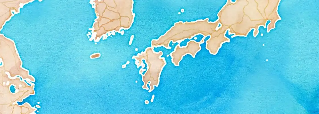 Map of Beppu port area