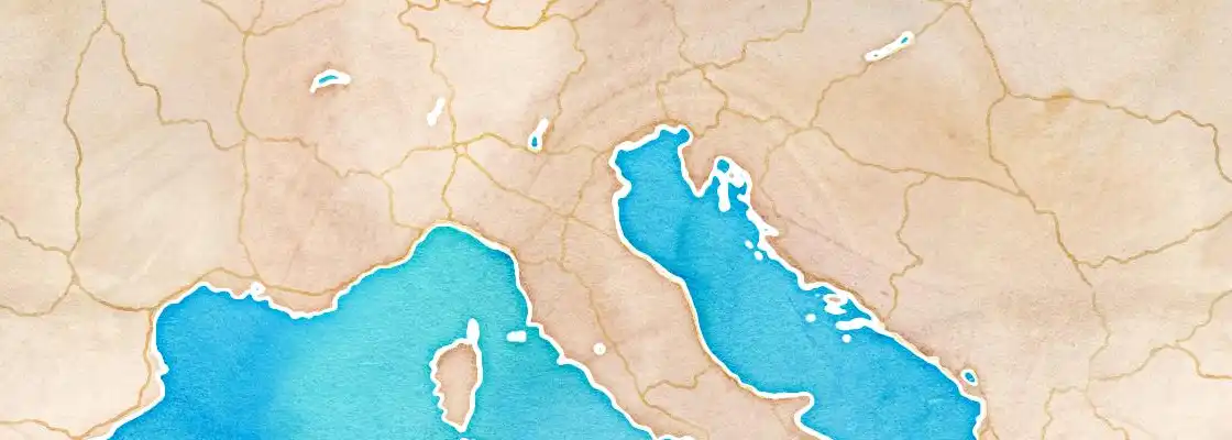 Map of Ravenna port area