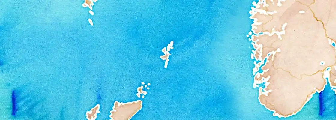 Map of Lerwick port area