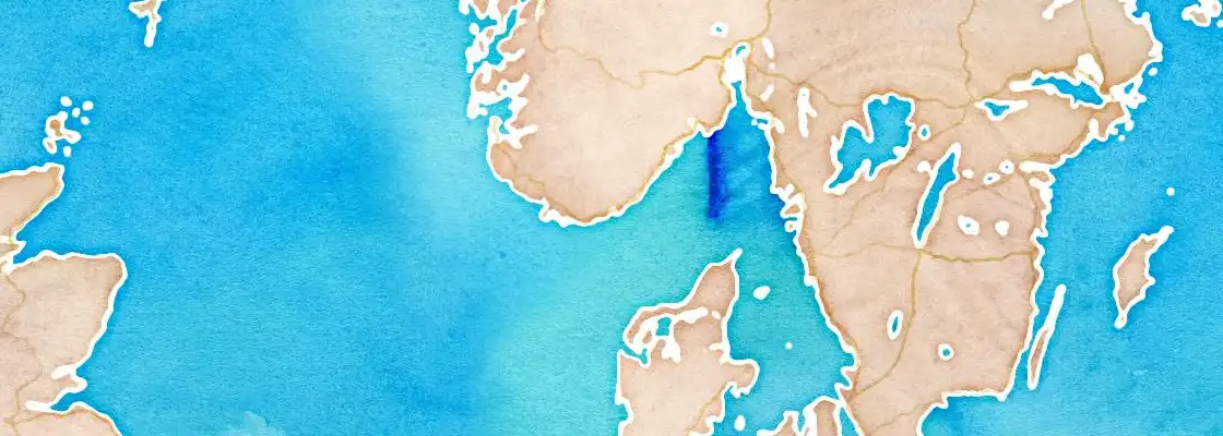 Map of Kristiansand port area
