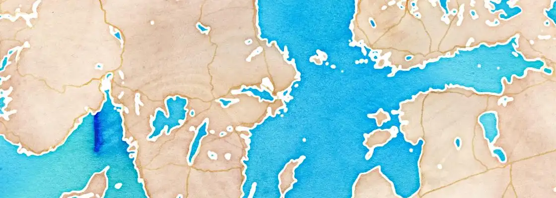 Map of Stockholm port area