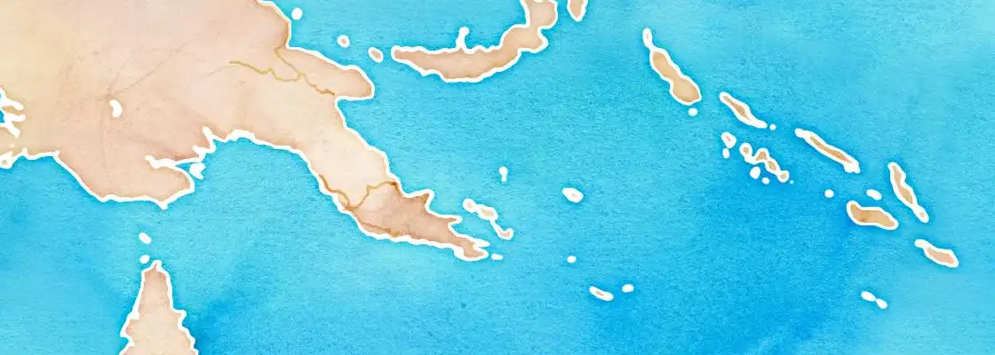 Map of Kiriwina Island port area