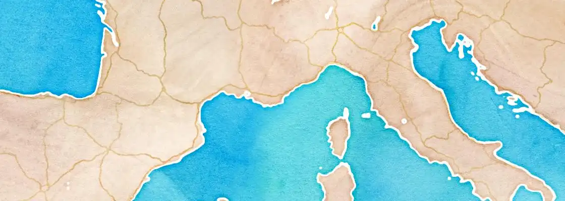 Map of St. Tropez port area