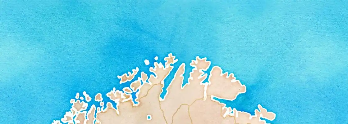 Map of Honningsvag port area
