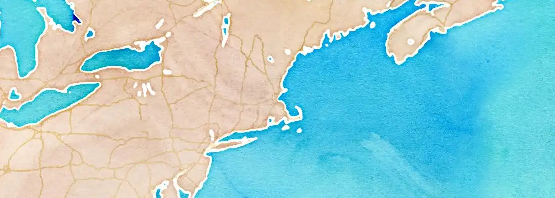 Map of Boston port area