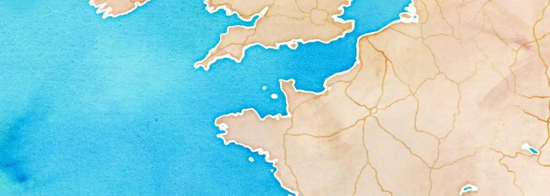 Map of St. Helier port area