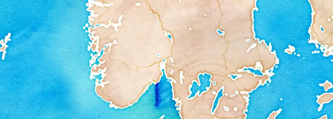 Map of Oslo port area