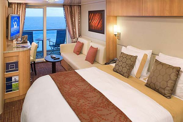 Example balcony cabin: Sunset Veranda Stateroom