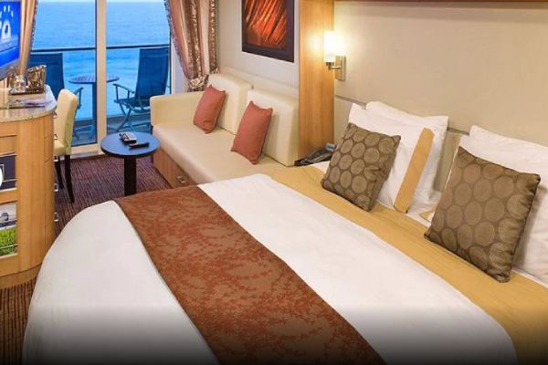 Example balcony cabin: Sunset Veranda Stateroom